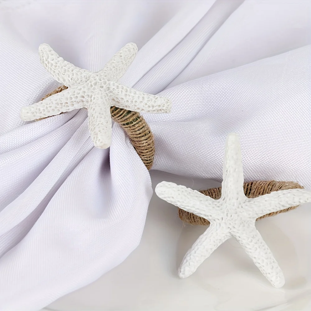 20 قطعة من زينة نجم البحر من الراتنج متعددة الاستخدامات - مثالية لحفلات الزفاف وعيد الميلاد والهالوين وعيد الفصح - تصميم حرفي بدون ريش