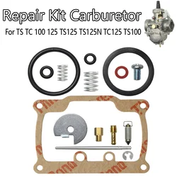 Carburetor Rebuild Repair Kit For TS125 TS125N TS100 TC125 TC100 DS100 DS125 2-Stroke With Gasket Jets Needle O-Ring