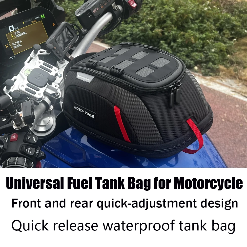 

New Motorcycle Quick Release Fuel Tank Bag Waterproof Quick Release Motorcycle Fuel Tank Bag Universal Locomotive Fuel Tank Bag