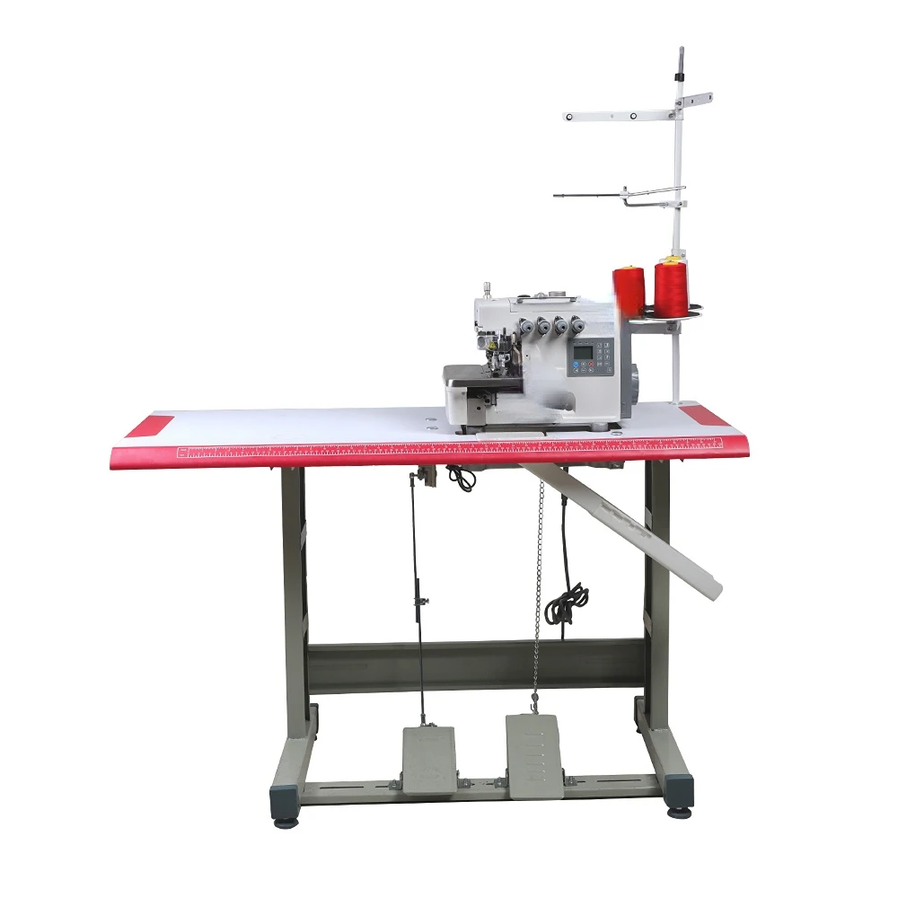 Industrial automatic overlock sewing machine 4 thread high speed