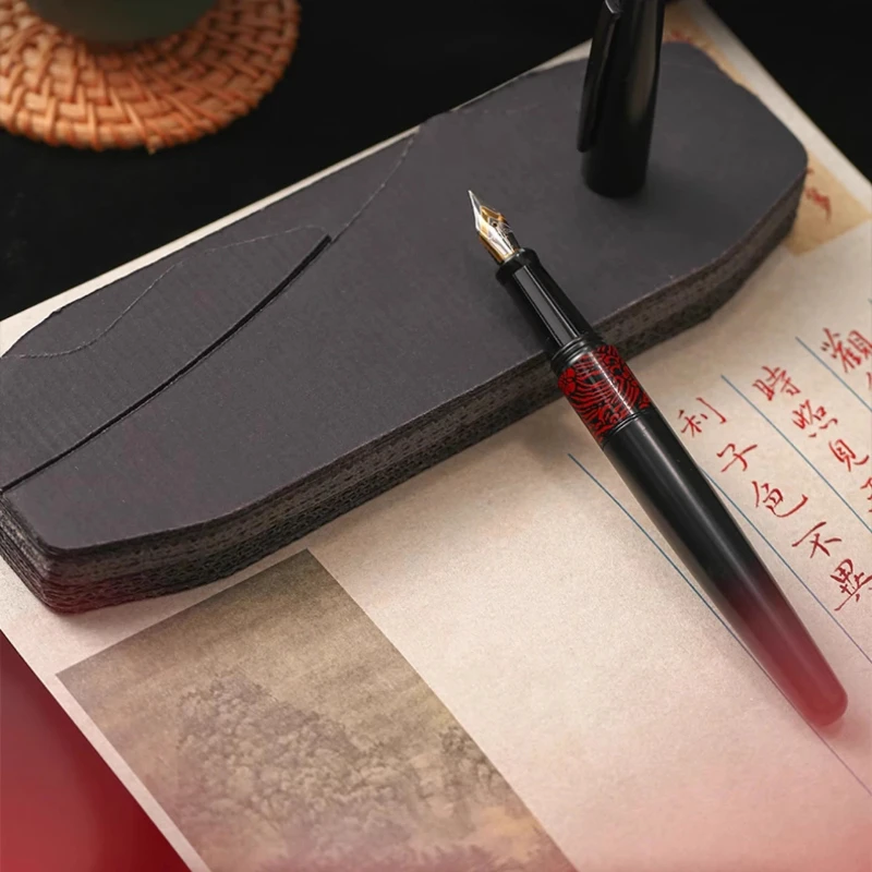 أقلام حبر مطاطية صلبة فاخرة F M B Nibs 0.5 0.8 مللي متر تصميم محمول للمكتب/السفر/الطوارئ قلم حبر للكتابة السلسة للطلاب