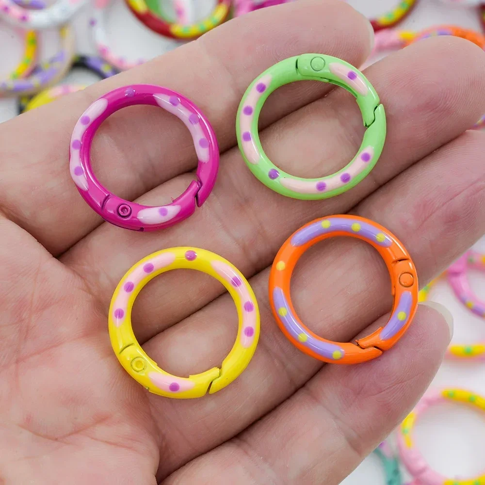 Lacquered Colourful Lobster Clasp Keychain Doll/tag Hand Tag Connector Suitable for Jewelry Accessories Making DIY