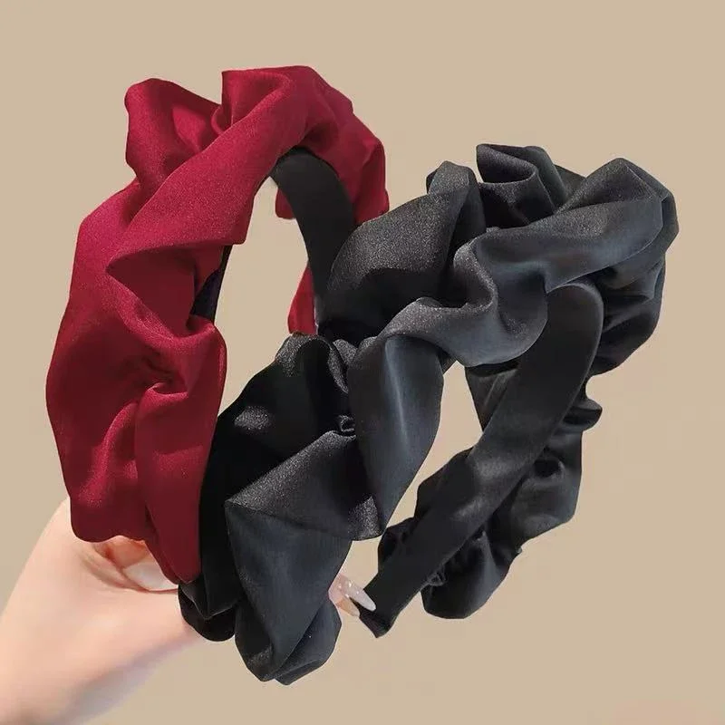 

New Fashion Women Girls Hair Accessories Wide Side Classic Headbands Designer Wide Hairband Hair Accessories Headwear