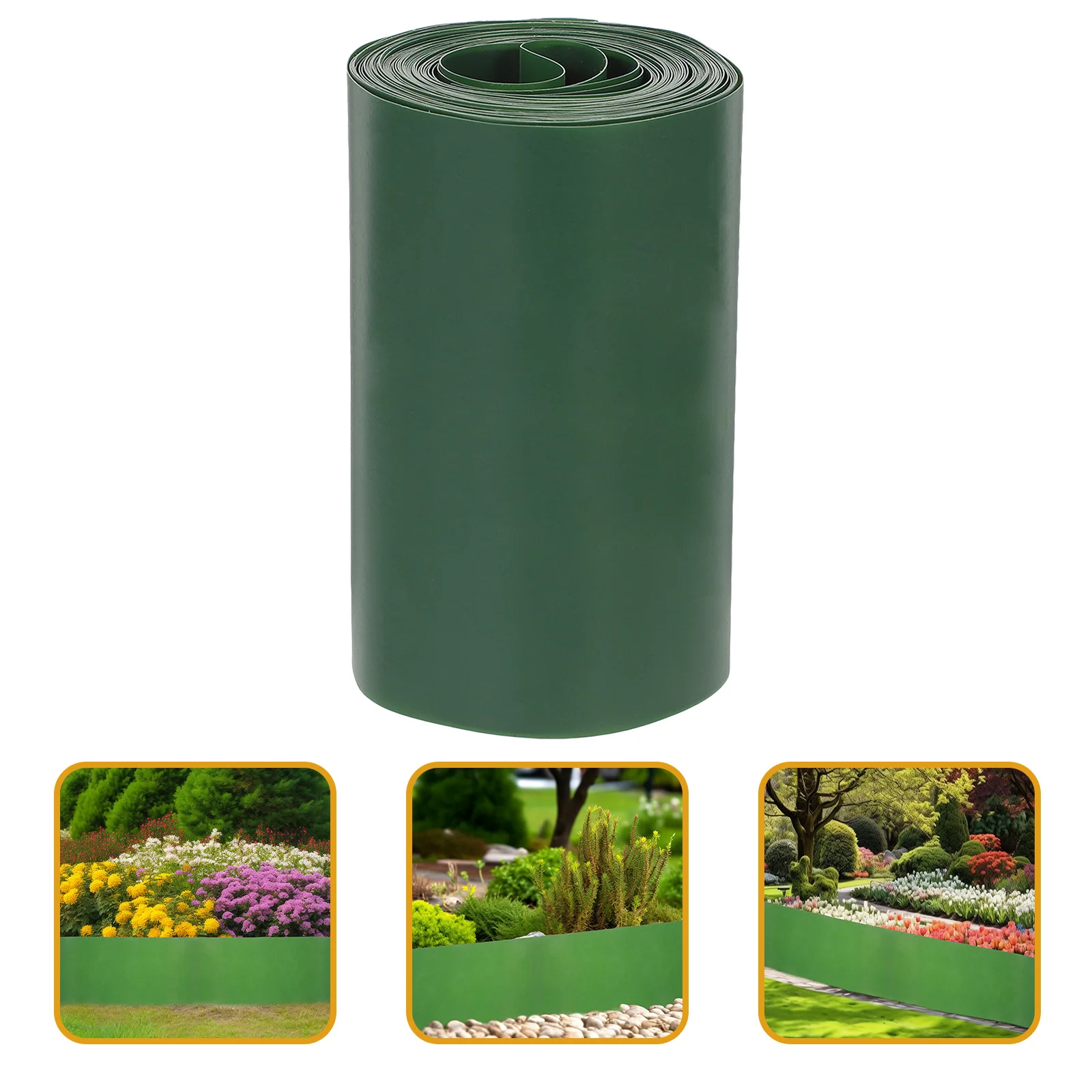 

1 Roll Plastic Garden Fence Landscape Lawn Edging Ornamental Border Panel Portable Reusable Decorative Yard Partition