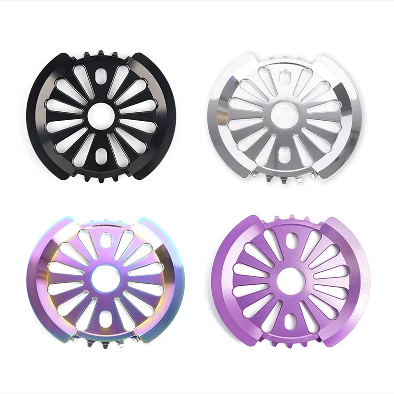 

POLSO BMX Guard Chainwheel 25T 28T Aluminum alloy7075 CNC Bmx Guard Sprocket Round Chain Guard Bicycle Accessories