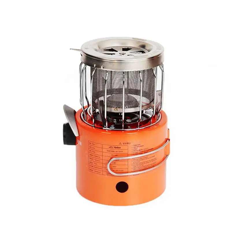 

2-in-1 Portable Camping Stove Outdoor Gas Heater Multifunctional Mini Stove Camp Tent Heater Heating Oven Burner Camping Supply