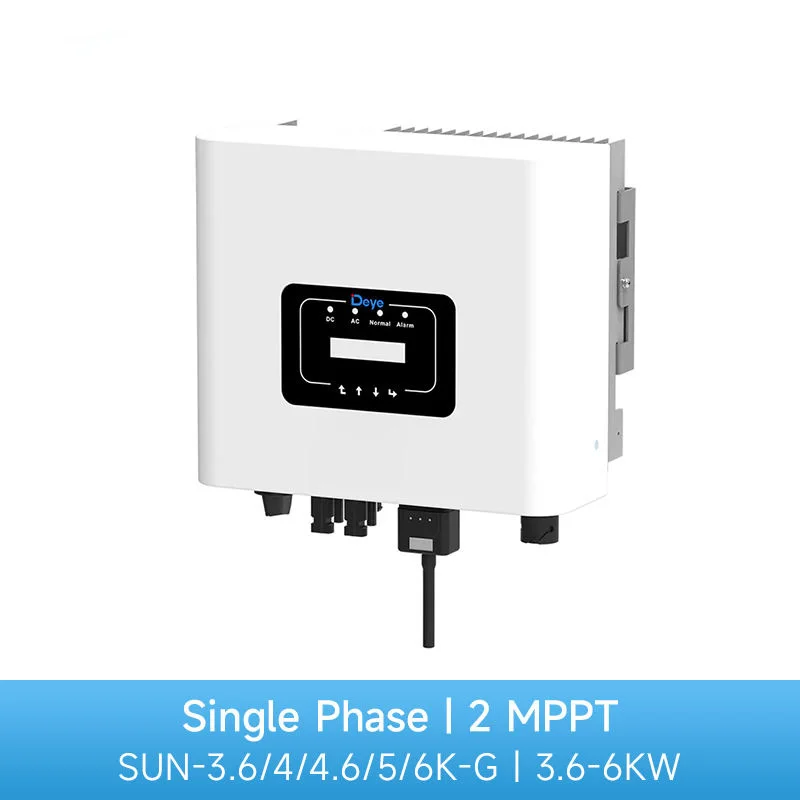 Sistema solar Deye On Grid, Inversor monofásico, 3600W, 4000W, 4600W, 5000W, 6000W