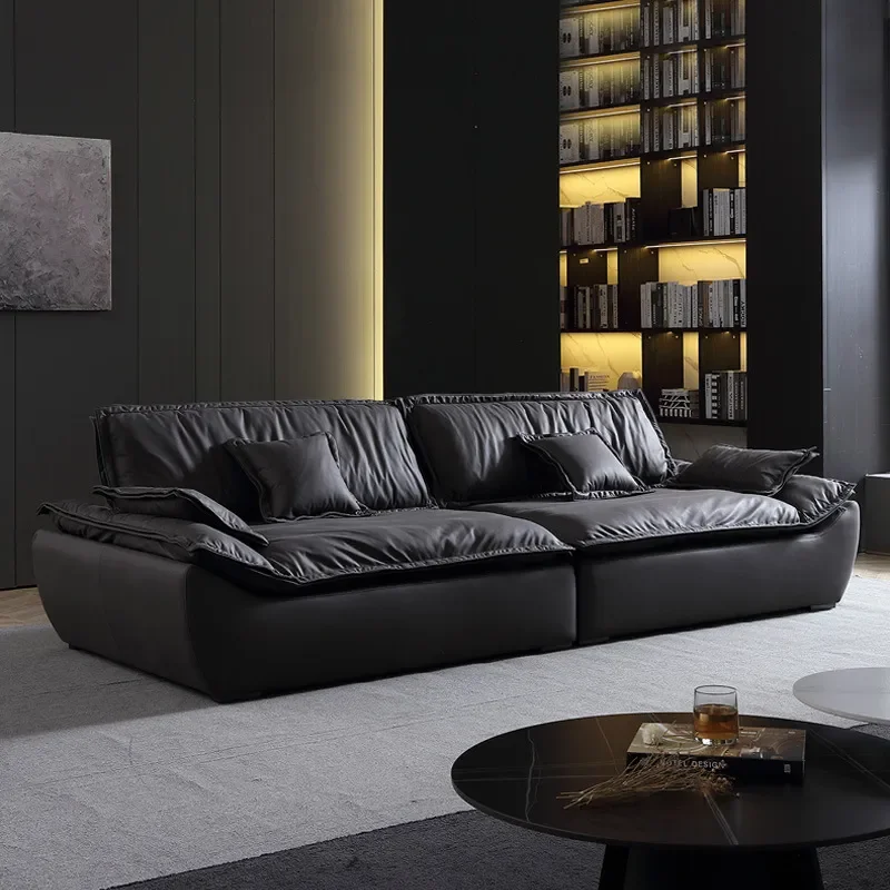 for Strength Factory Custom Wholesale Italian Fabric Sailing Sofa Living Room Tech Cloth Small Apartment Straight Row Sofa