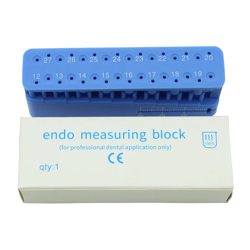 Blue Plastic Dental Endo Measuring Block Autoclavable Endodontic Block Files Dentist Instrument Ruler Oral Tool Dental supplies