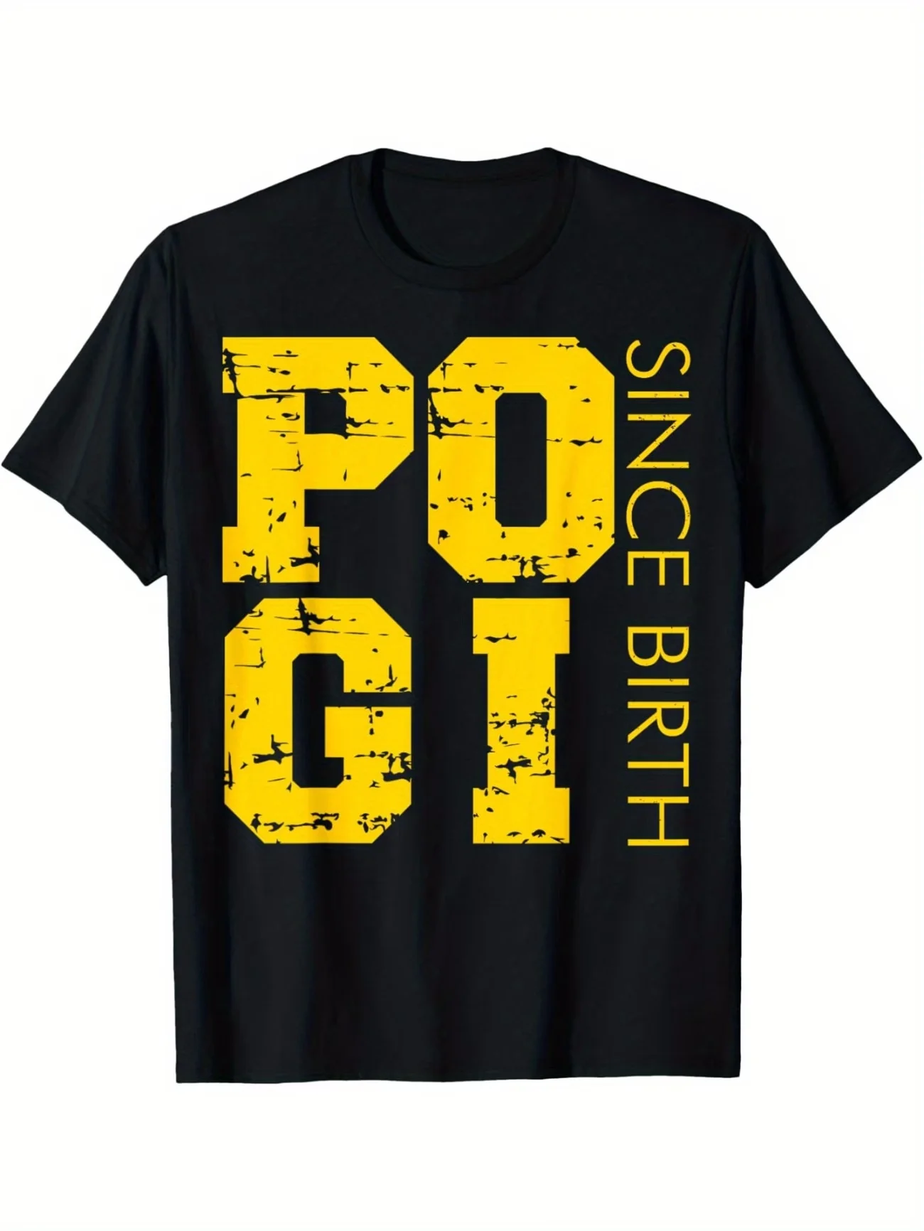 Vintage Women's Funny POGI SINCE BIRTH Graphic T Shirt Men Tee Summer Oversize Casual Breathable comfortable Streetwear Clothing