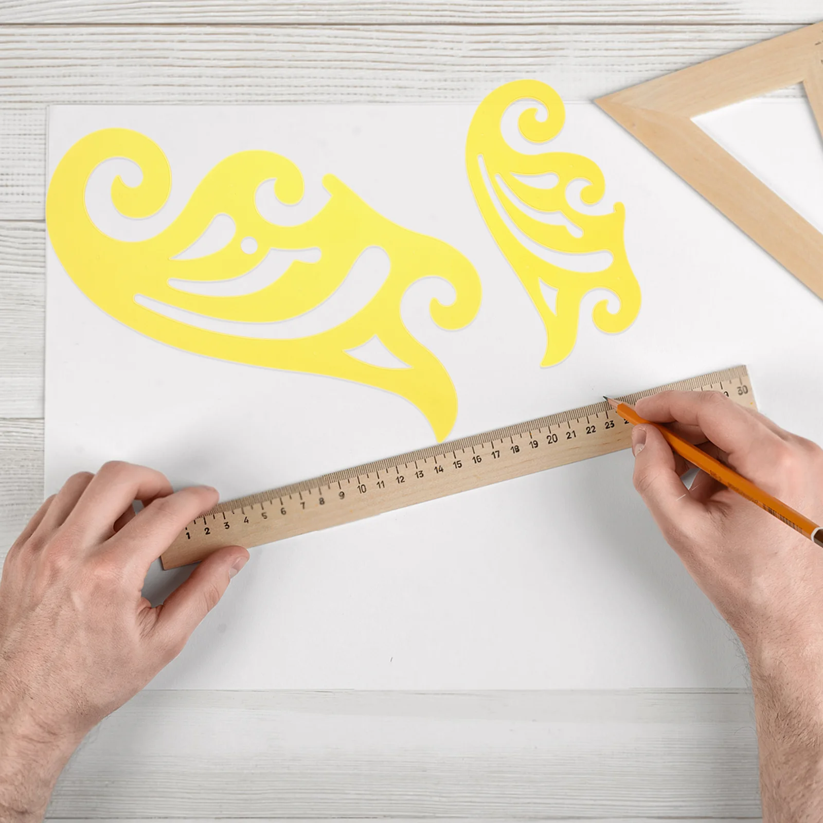 3pcs Plastic Sewing Ruler Set For Precision Measuring Marking Fabric Diy Patchwork Quilting Tailor Craft Tools French Curve