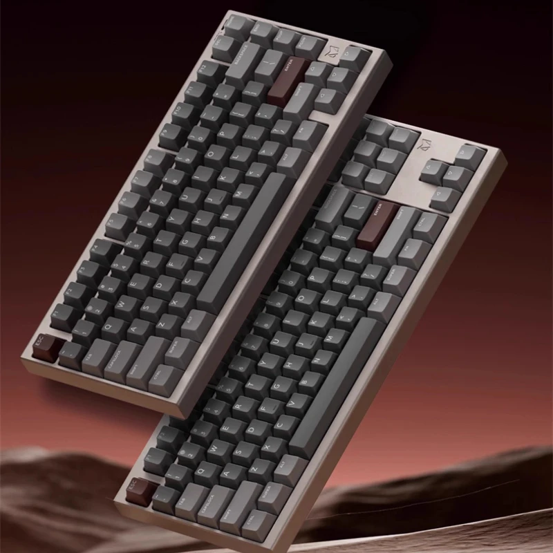 IQUNIX FOX75/FOX80 teclado mecânico de alumínio CNC sem fio 3 modos PBT Keycaps RGB personalizado teclado de junta de troca quente