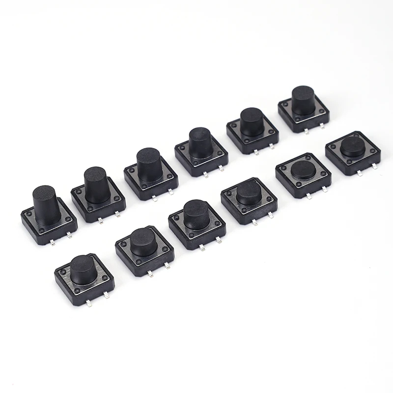 20 Stück Momentary Tactile Push Button Switch SMD SMT Mini Micro 12*12mm Verschiedene Größen 4.3-12MM SMD SMT Mini Microswitch für Elektronik – Detail 4