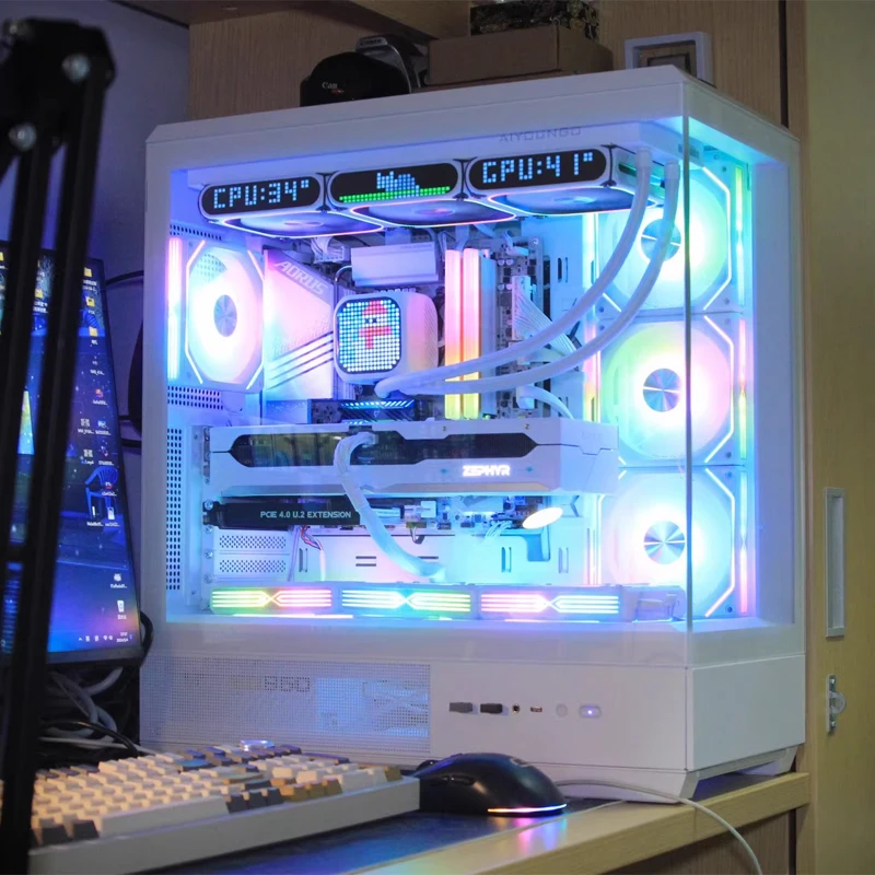 Xingcanmagic Cube360 Water Cooled Argb Dot Matrix Screen Integrated Cpu Aluminum Water Cooled Heat Sink Desktop Host Accessories