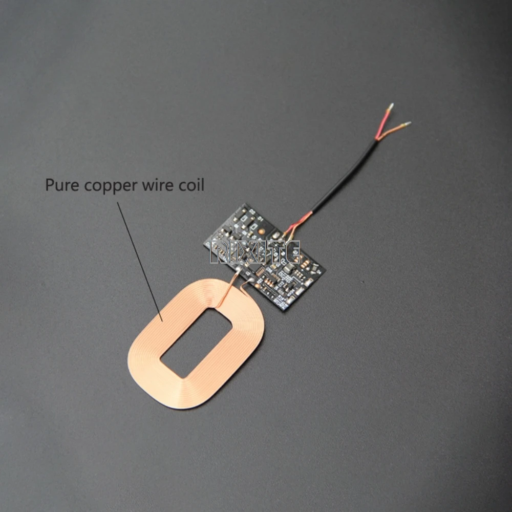 Módulo receptor de carga inalámbrica, cargador inalámbrico estándar Universal, placa de circuito con bobina PCBA, bricolaje, 5W