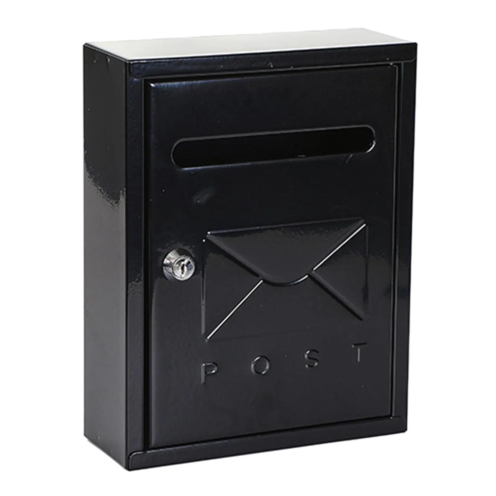 Wall Mounted Locking Drop Box Mailbox 7.8x3x10inch with Slot Multifunctional for Mailings, Envelopes, Magazines Sturdy
