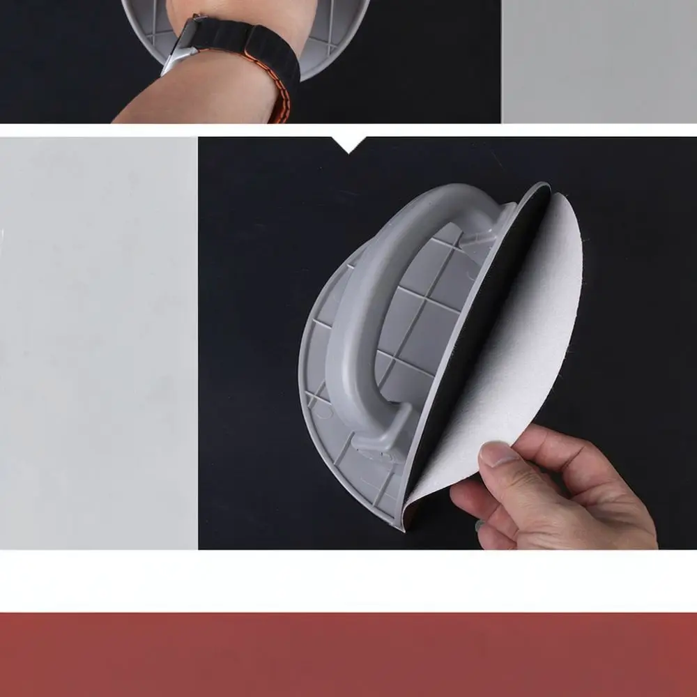 Handheld 9 Inch Corner Sandpaper Holder Semi Round Wall Finishing Polishing Block Drywall Smoothing Tool For DIY Construction