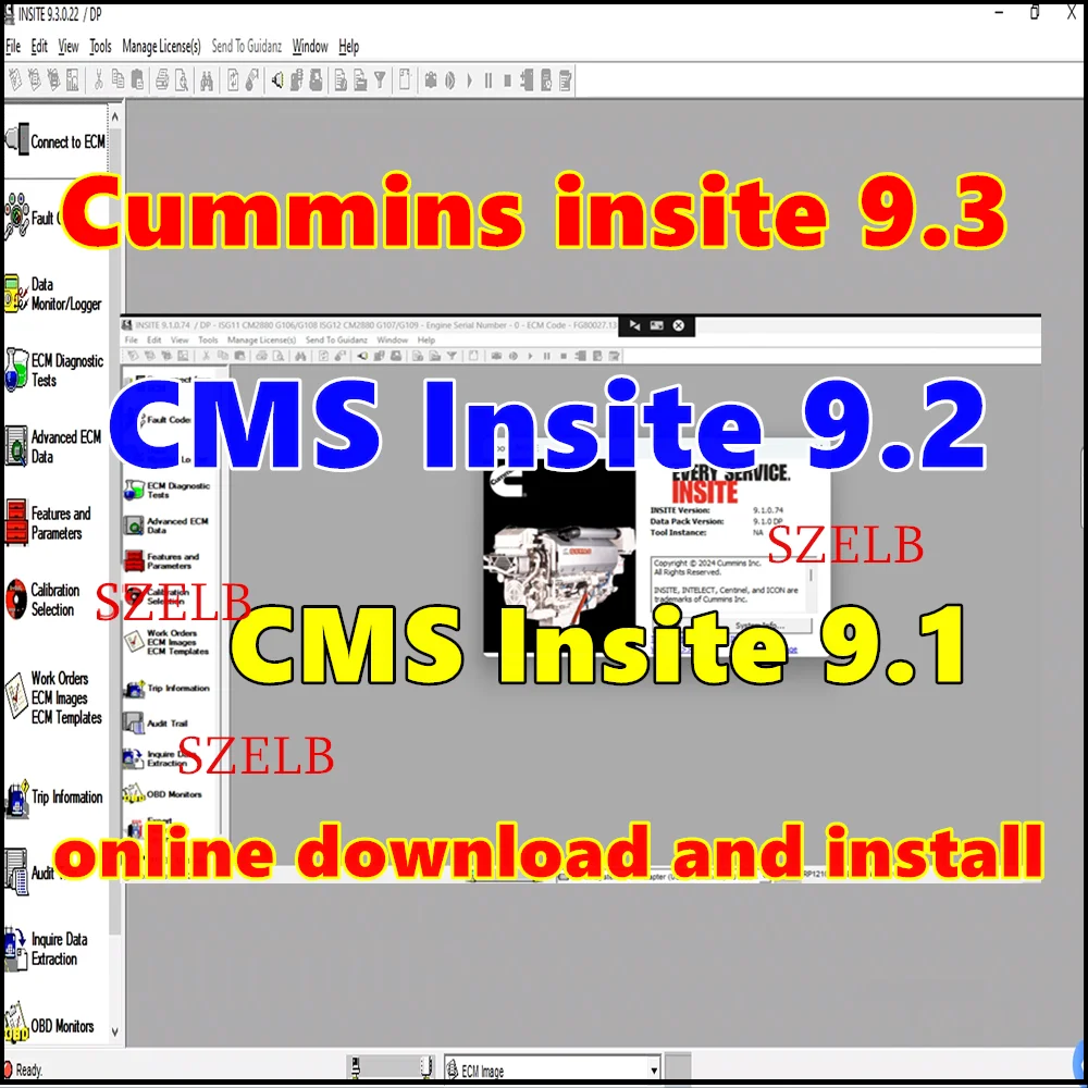 Latest 2026 Cummins Insite 9.3 Pro Diagnostic Software Fault Code Engine Tests for CMS Electronic Service Free Remote Install