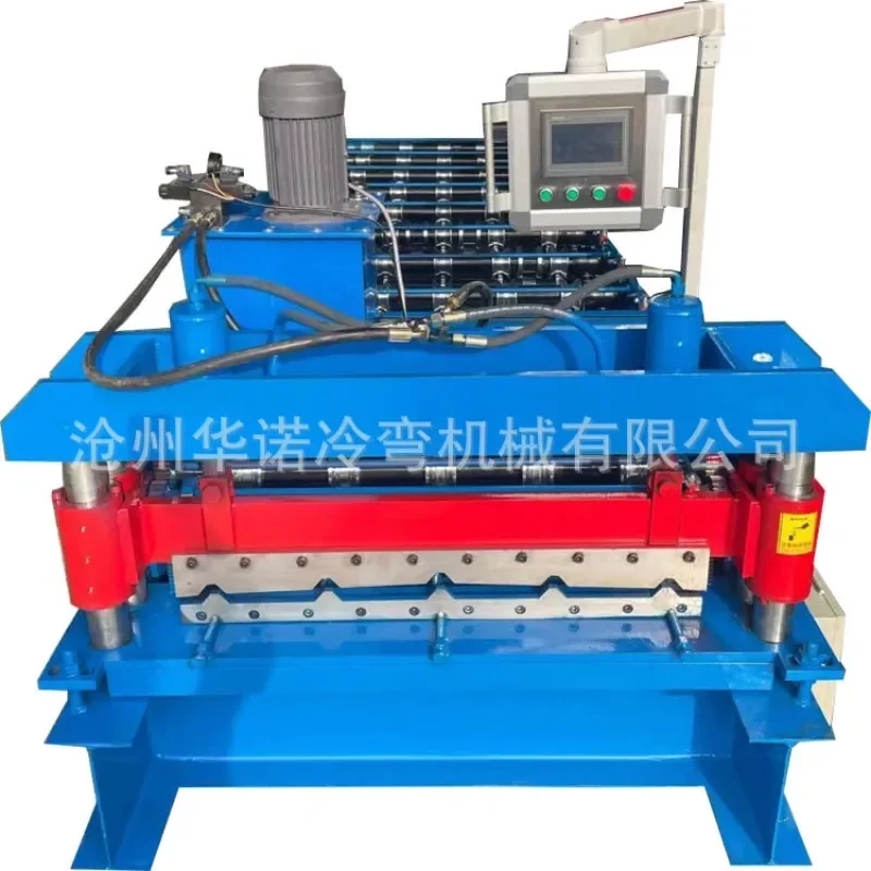 Deposit-Automatic single-layer tile pressing machine 840/tile pressing machine equipment Color steel tile machine Imitation