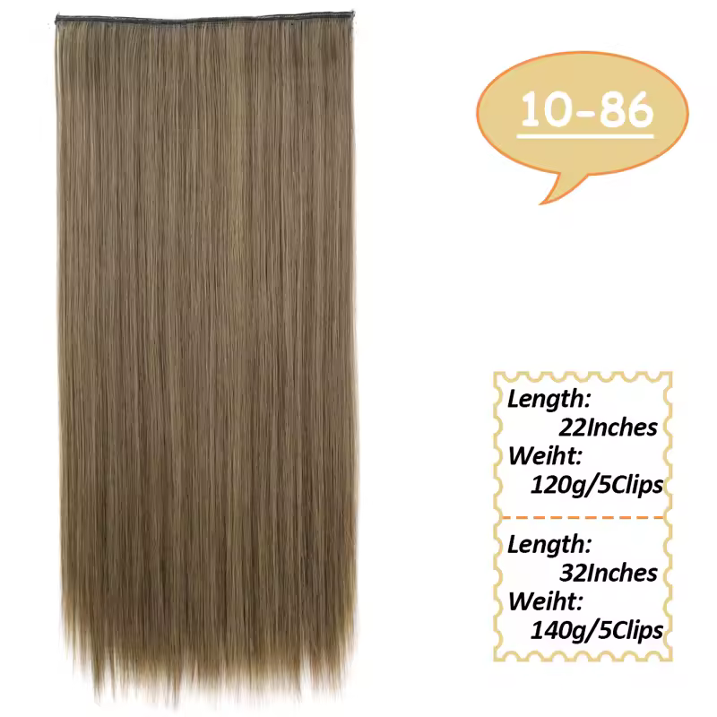 NICESY Synthetic Long Wavy 5 Clips Hair Extensions 22Inch/32Inch Clip On Hair Extensions High Tempreture Fake For Women - Image 14