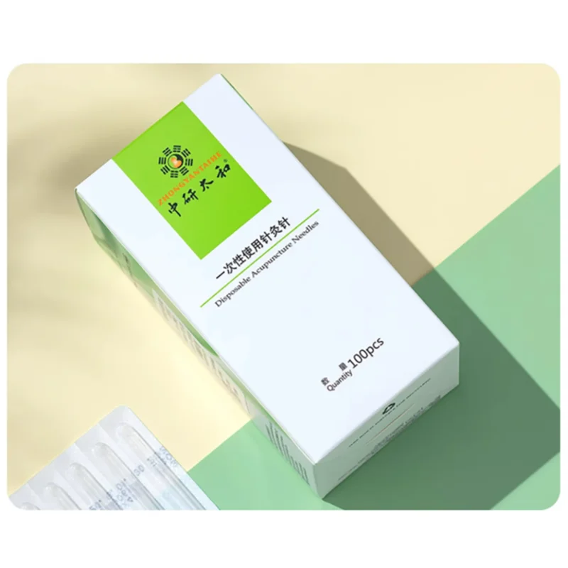 200 PCS ZHONGYAN TAIHE Acupuncture Needle with Indivual Guide Tube 2 Boxes Sharp Disposable Sterile Beauty Massage
