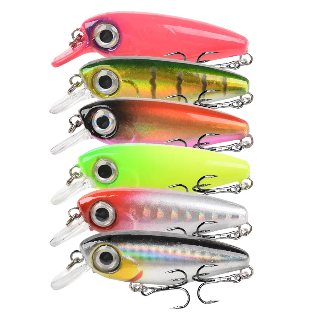 1Pc Mini Minnow Fishing Lures Wobblers 4.5cm 2.5g Artificial Plastic Hard Bait Crankbait Jerkbait Pesca Bass Tackle