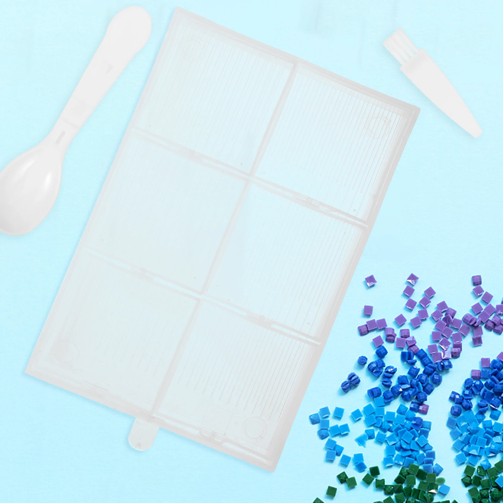 

1 set Diamond Tools Transparent Flip Tray Bead Sorting Rhinestone Storage Plates Diamond Picture Tools Holder Craft