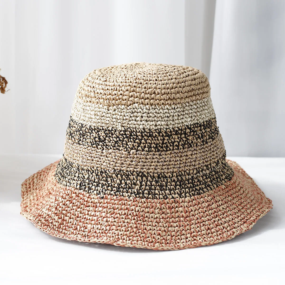 2025 夏の高品質折りたたみ麦わら帽子フロッピーつば広サン - Hat Floppy Wide のレビューと価格