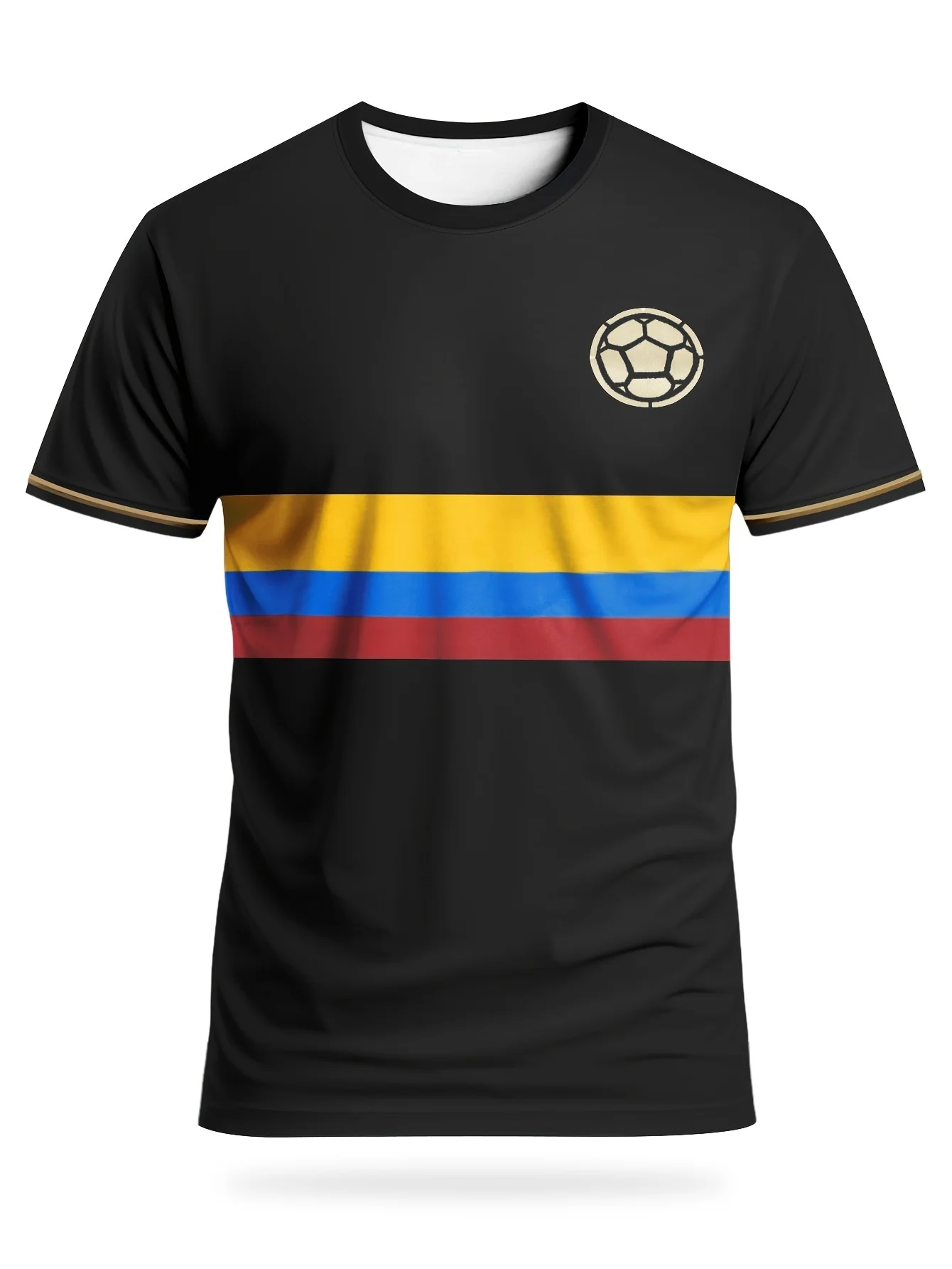 Nova camiseta masculina de esportes ao ar livre de futebol juvenil, secagem rápida, amigável à pele, camisa de futebol esportiva de treinamento respirável