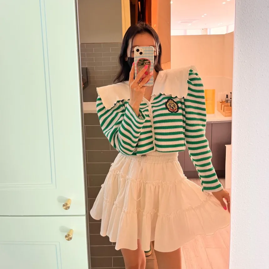 

Ретро-юбка с высокой талией, плиссированная, многоярусная, А-силуэта, для женщин, стройнящая, средней длины, с эластичным поясом, для невысоких фигур