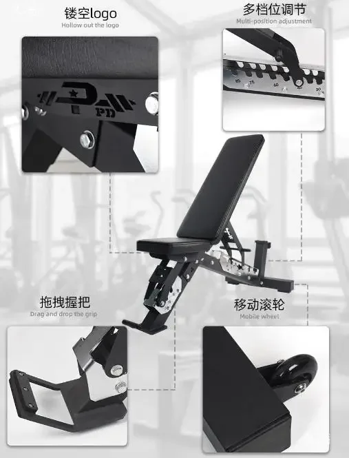 New Arrival Multifunction Fitness Equipment Exercise Commercial Sit Up Bench Adjustable Gym Bench