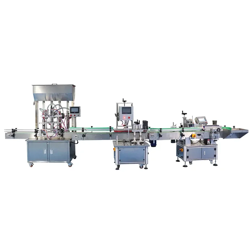 Cooking Oil Bottle Liquid Can Filling Capping and Labeling Machine Production Line