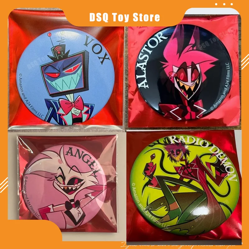 

Hazbin Hotel Vox Rigu Spot Hell Inn Alastor Marui Bar Chi Значок Подарочная Оригинальная Сумка Праздничный Подарок Коллекция Аксессуаров