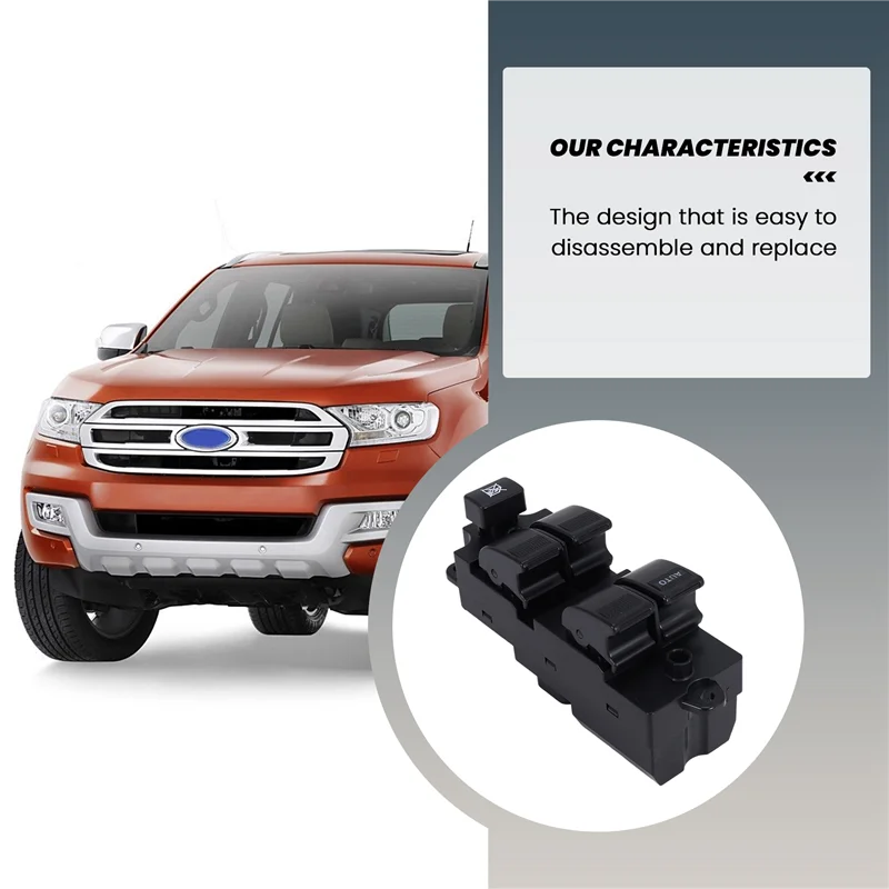 AY03-Interruptor de ventanilla principal eléctrico LHD AB39-14540-BB para Ford Ranger Everest -Mazda BT-50 4 puertas 2012-2018