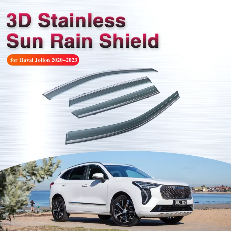 for Haval Jolion Chulian 2020 2021 2022 2023 Car Window Visor Rain Protector Window Sun Rain Visor Deflectors Accessories 4 Pcs