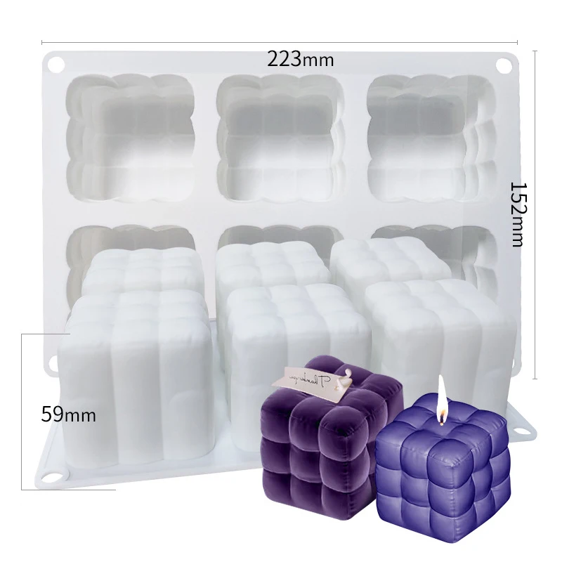 3D Bubble Ball Silicone Candle Mold for Crafting