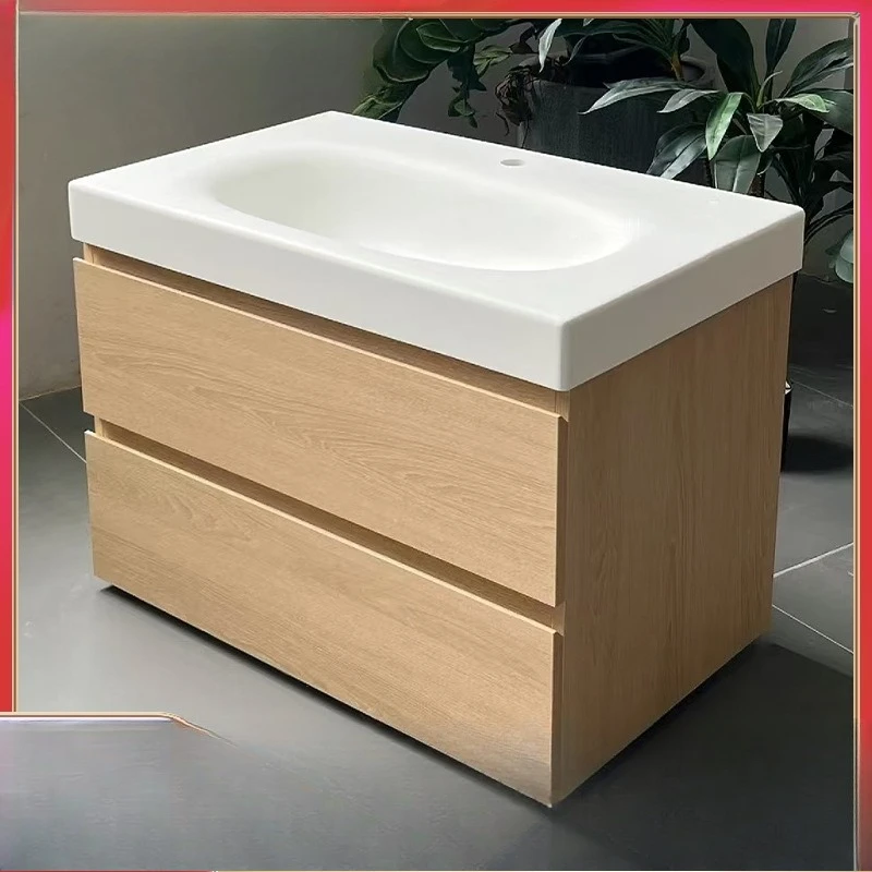 

Bathroom cabinet integrated basin combined washbasin pure acrylic basin