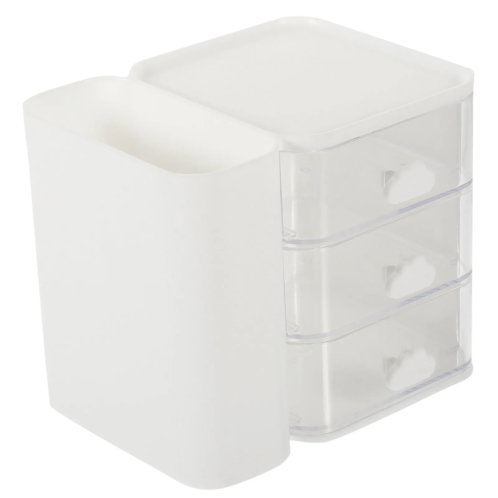 Multipurpose Drawer Box Sturdy Ps Hips Desktop Organizer for Office Supplies Cosmetics File Storage Small Organizer with Drawers