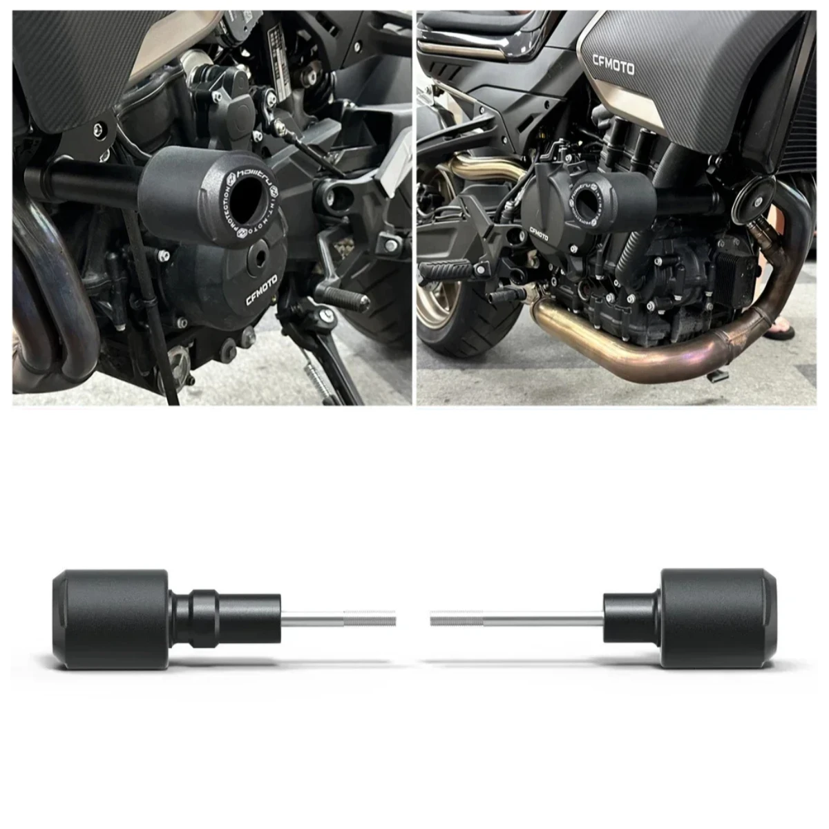 

Для Kawasaki Z650 2017-2024 и Z650RS 2022-2024 ползунки рамы защита от столкновений