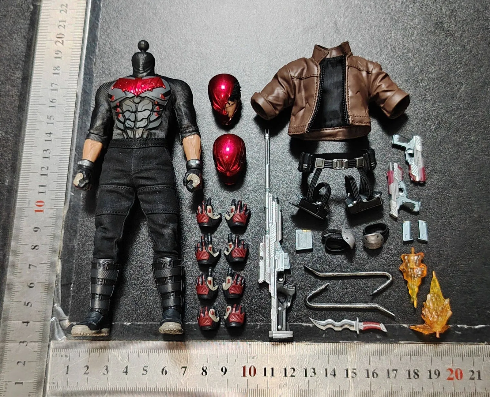 Accesorios a escala 1/12 para modelo de 6''mezco