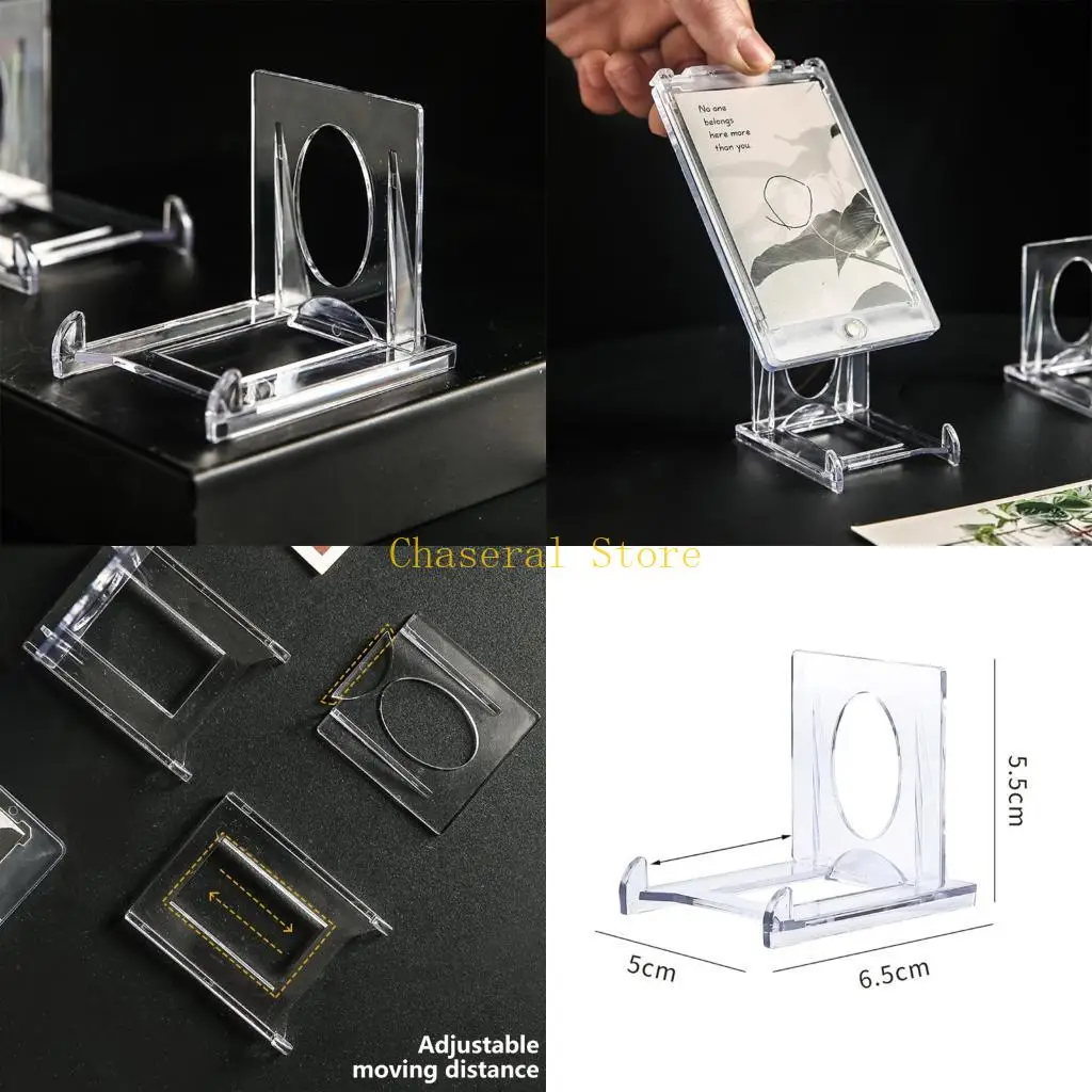E7CE MultiAngle Collectible Card Holder Stable Acrylic NonSlip Gaming Card Organizers