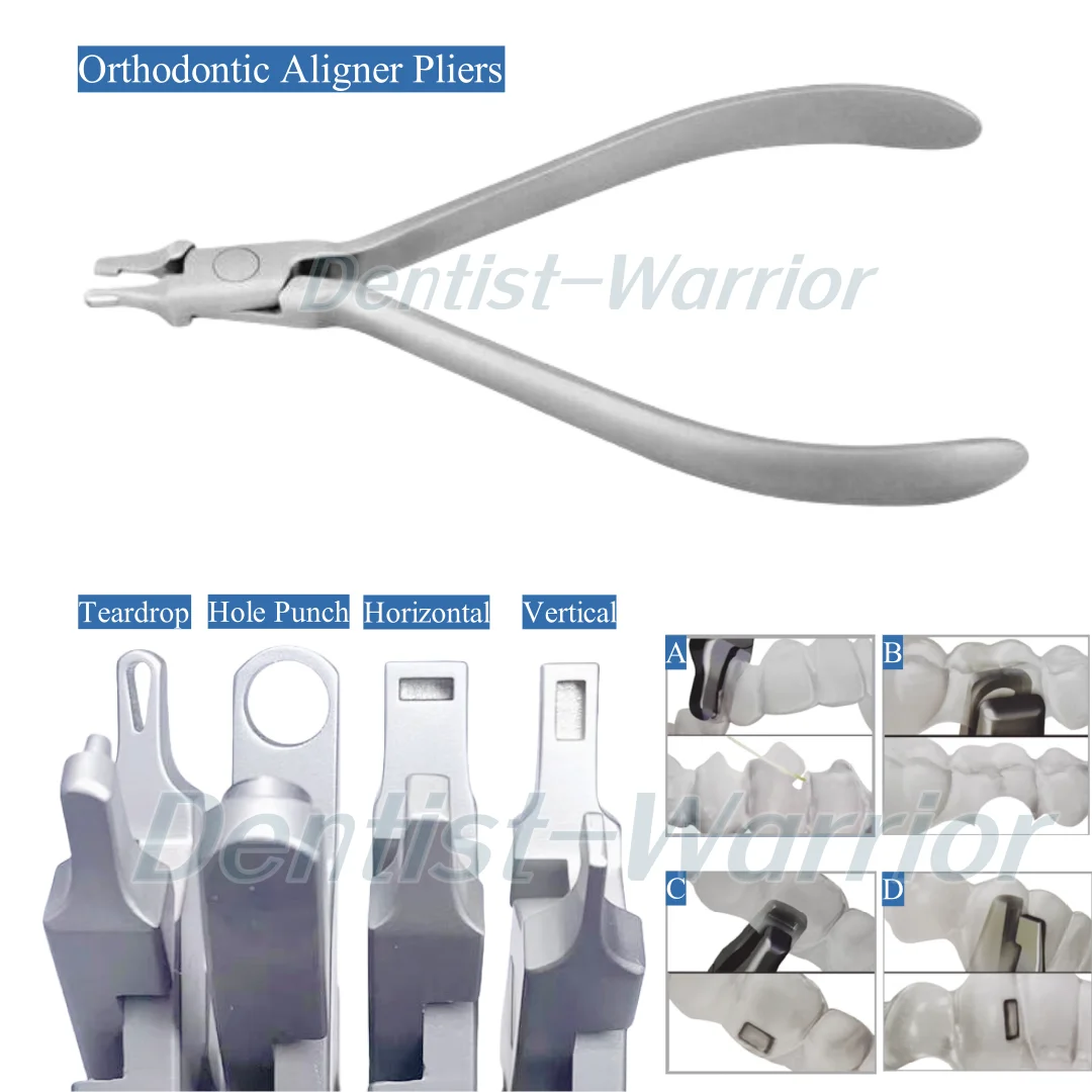 Dental Thermal Forming Plier Punch Vertical Level Tear Drop Cutter Aligner Invisable Plier Dental Orthodontic Tools