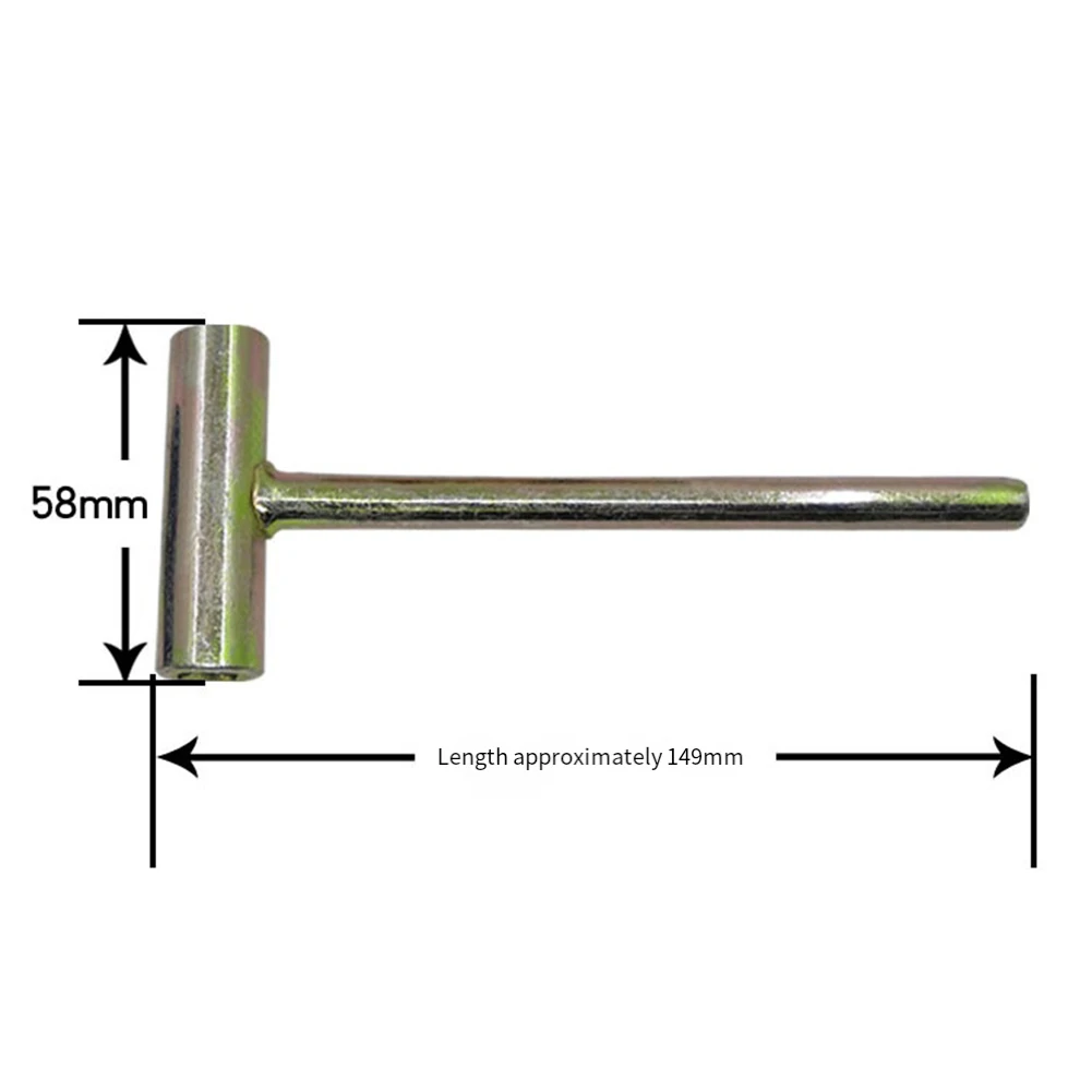 Metal Angle Wrench for Oxygen Acetylene and Other Gas Cylinders Dual Purpose Tool for Valve Adjustment and Service