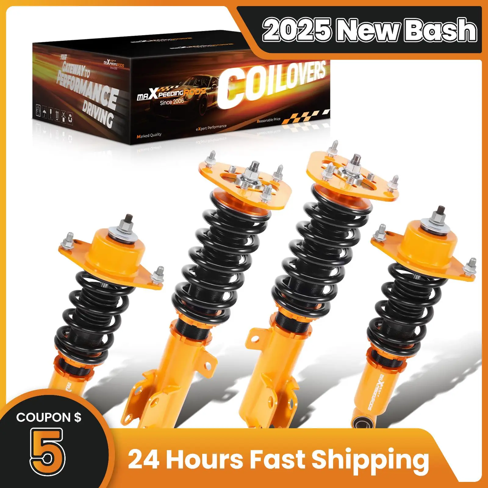 

Adjustable Coilover Suspension Kit For Toyota Corolla E140/E150/E160/E170 09-19