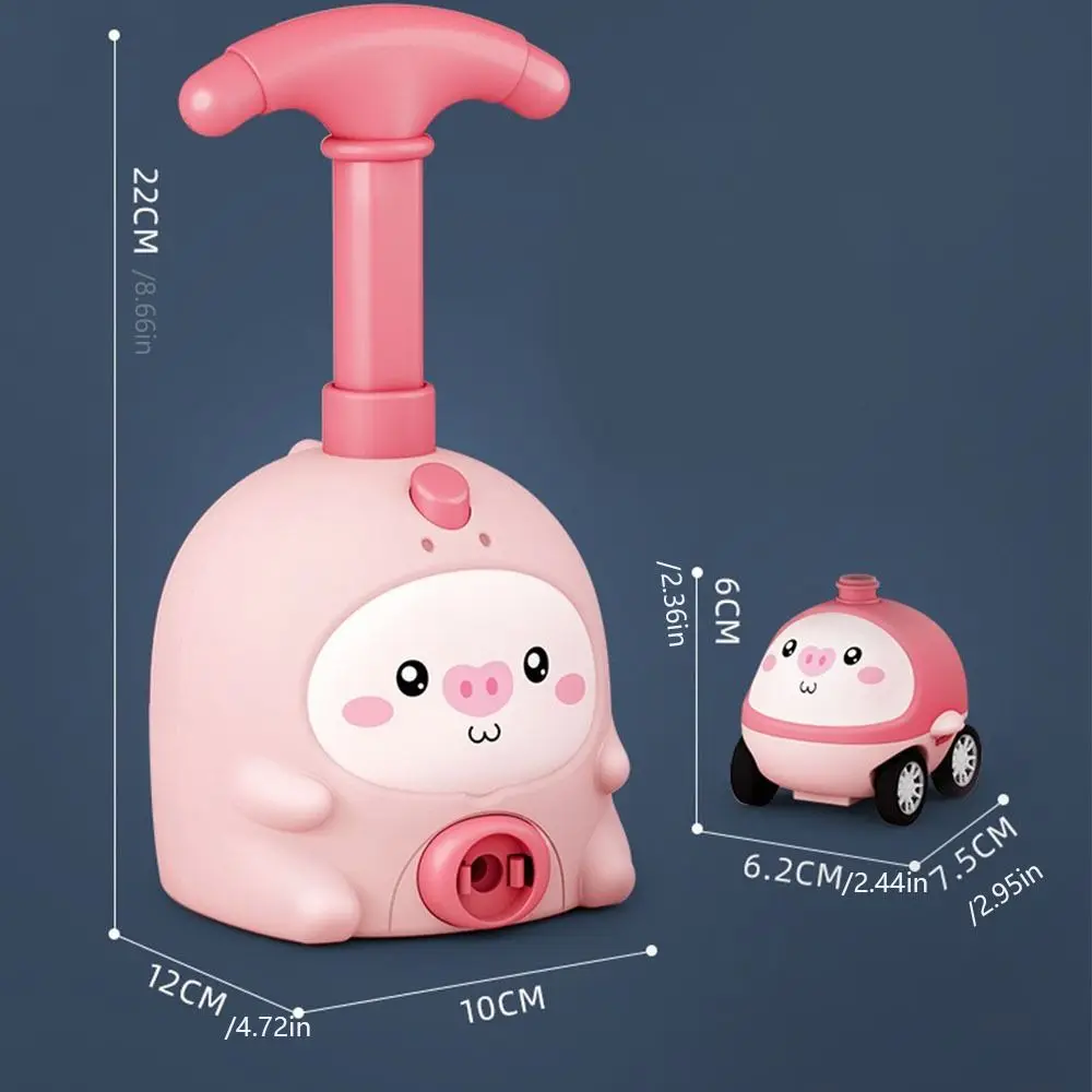 أطفال صاروخ بالون قاذفة اللعب التعليمية بالقصور الذاتي قوة الهواء بالون برج السيارة ألعاب علمية للأطفال هدية