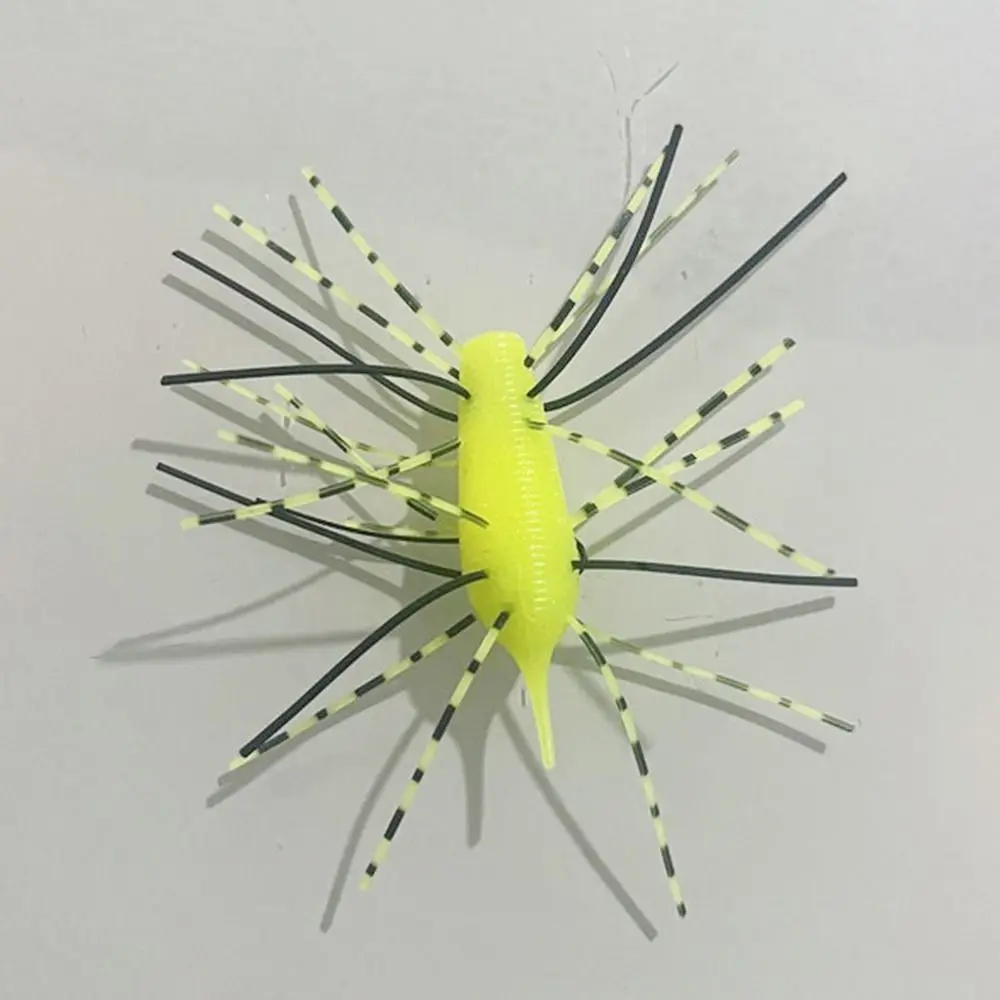 4/5 قطعة 4 سنتيمتر/6 سنتيمتر الصيد قنفذ البحر لينة الطعم جراد البحر السحر باس عصا سيليكون دودة إغراء سيليكون دودة السلطة لينة الصيد إغراء