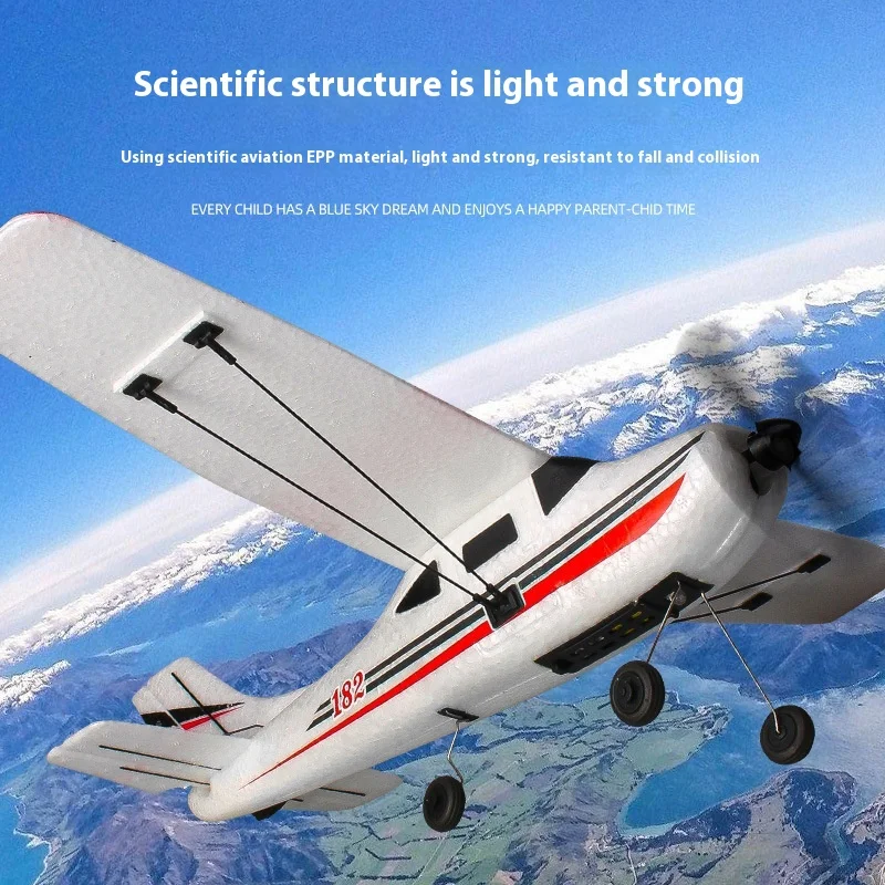 

2.4g Full Scale Bm03 Cessna Simulation Remote Control Three Channel Fixed Wing Foam Light Anti-Collision Glider Model