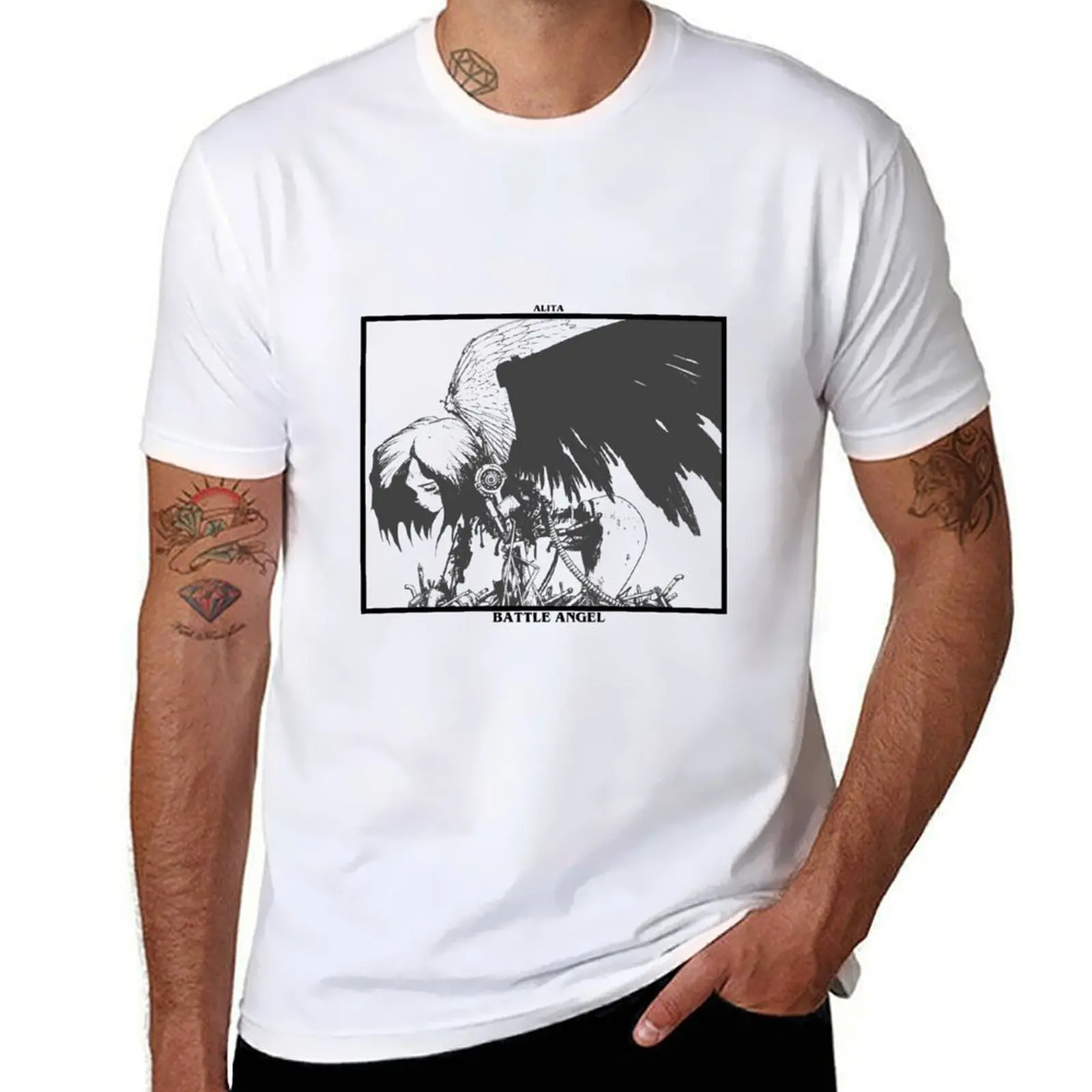 

Fallen Angel T-Shirt man graphic t shirt t shirt men 100% cotton luxury brand T-Shirt