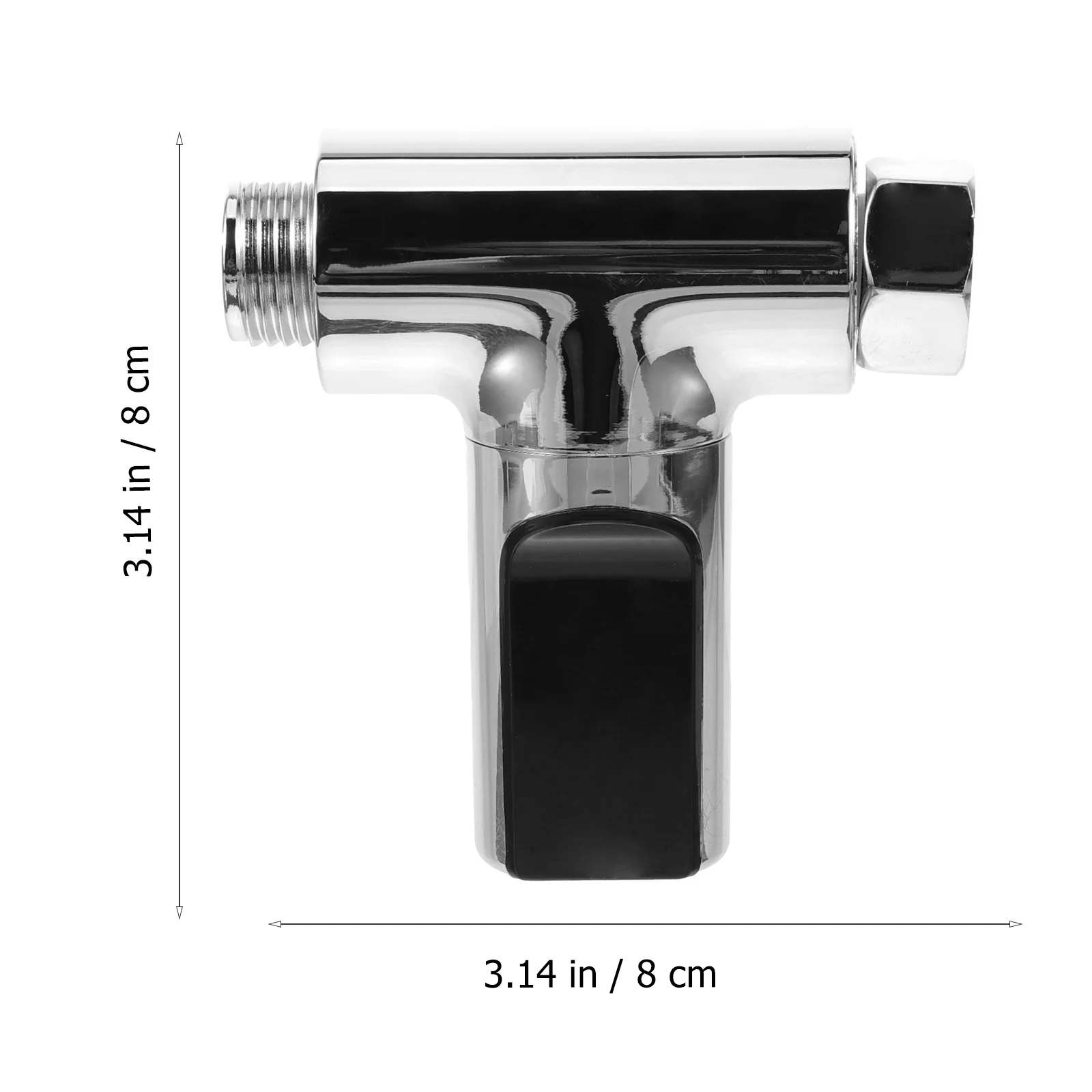 

Silver LED Digital Water Thermometer Free Shower Temperature Display Accurate Real Time Monitor Standard Nut Easy