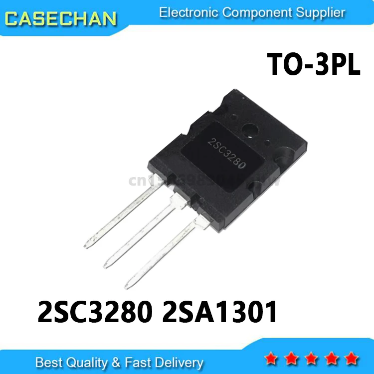 10Pairs 2SA1301 + 2SC3280  A1301 + C3280 TO-3PL 12A 160V NPN + PNP